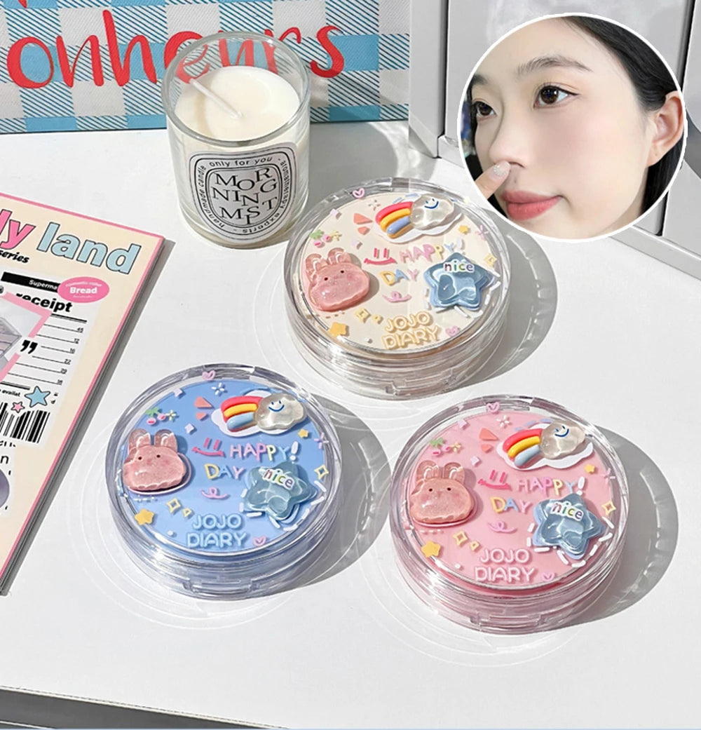 JOJO Diary Korean Hydrating Air Cushion BB Cream Concealer Moisturizing Lasting Moisturizing No Stuck Waterproof and Sweat-proof Qme