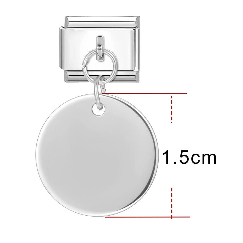 Trendy Couple Memorial Day Name Customization Italian Charm Link Fit 9mm Stainless Steel Bracelets DIY Beads Making Hand Chains Qme Style 19