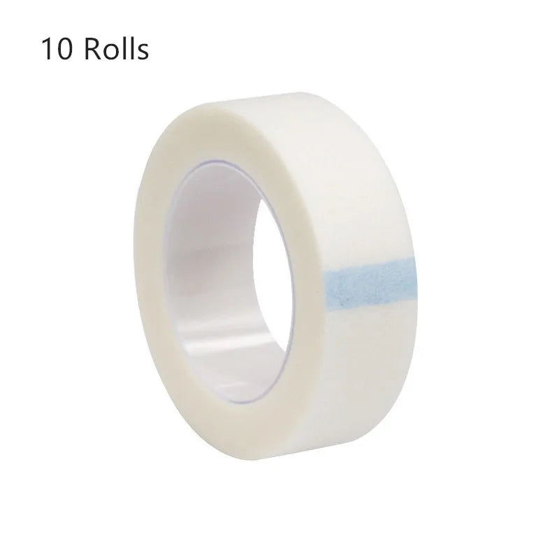 5/10/20/30/50 Rolls Eyelash Extension Paper Tape Lint Breathable Non-woven Cloth Adhesive Tape For False Lashes Patch Qme 1 rolls