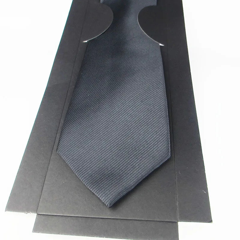 Men's Fashion Silk Tie Box Soft Novelty Necktie Navy Black Men Dot Qme