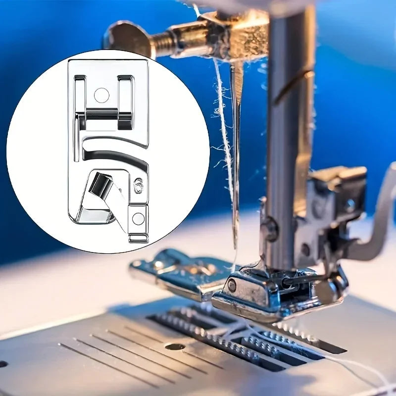 Multi-Function Sewing Machine Presser Foot, Household 6mm Presser Foot Hemmer Foot Set Hemmer Foot Qme