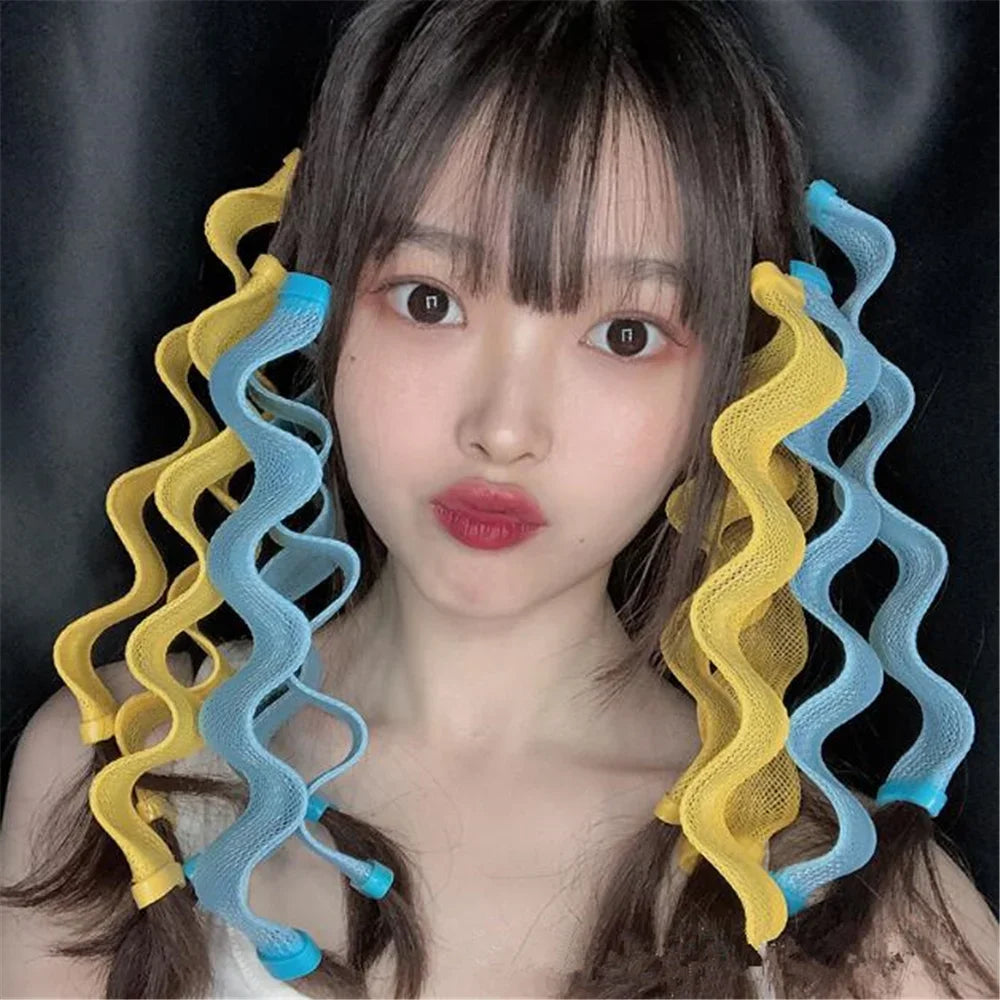 Heatless Hair Curler No Heat Rollers Soft Curls Curling Rod Roller Qme