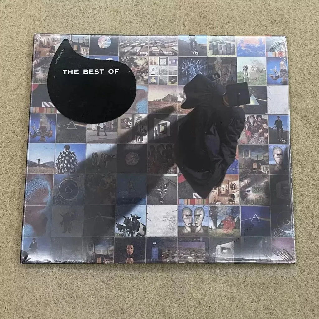Classic Rock Compilation CD Album, Collage-Style Art Cover Design, High-Fidelity Edition for Rock Fans & Home Decor Qme