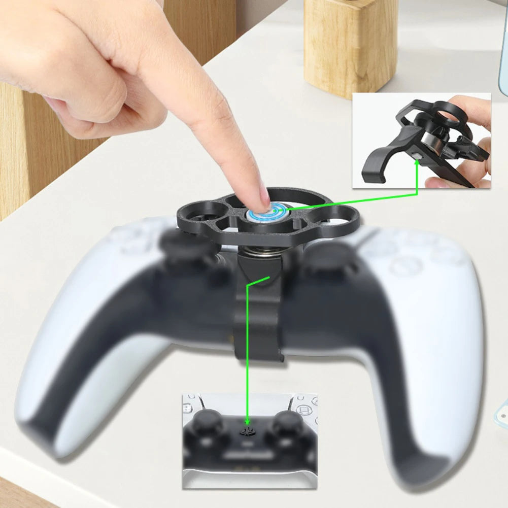 Mini Game Steering Wheel For PS5 Game Controller Accessories Racing Games Steering Wheel Replacement Enhanced Gaming Qme