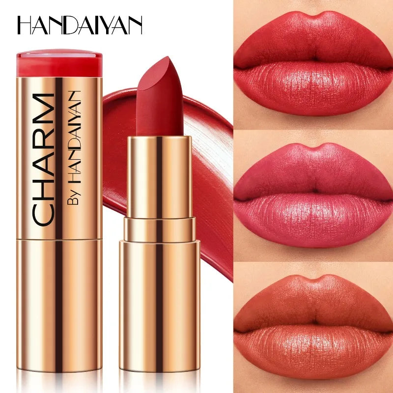 Long Lasting Hydrating Lipstick - All Day Moisturizing Waterproof Lip Color, Rich Pigment for Daily Natural Makeup Cosmetics Qme
