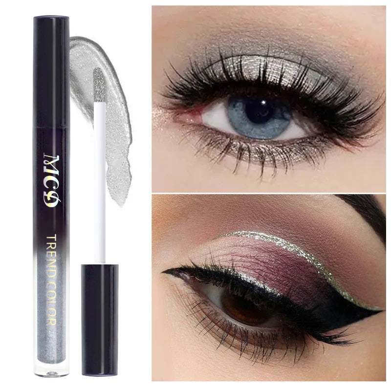 13-Shade Waterproof Liquid Eyeshadow Palette Shine Long-lasting Qme