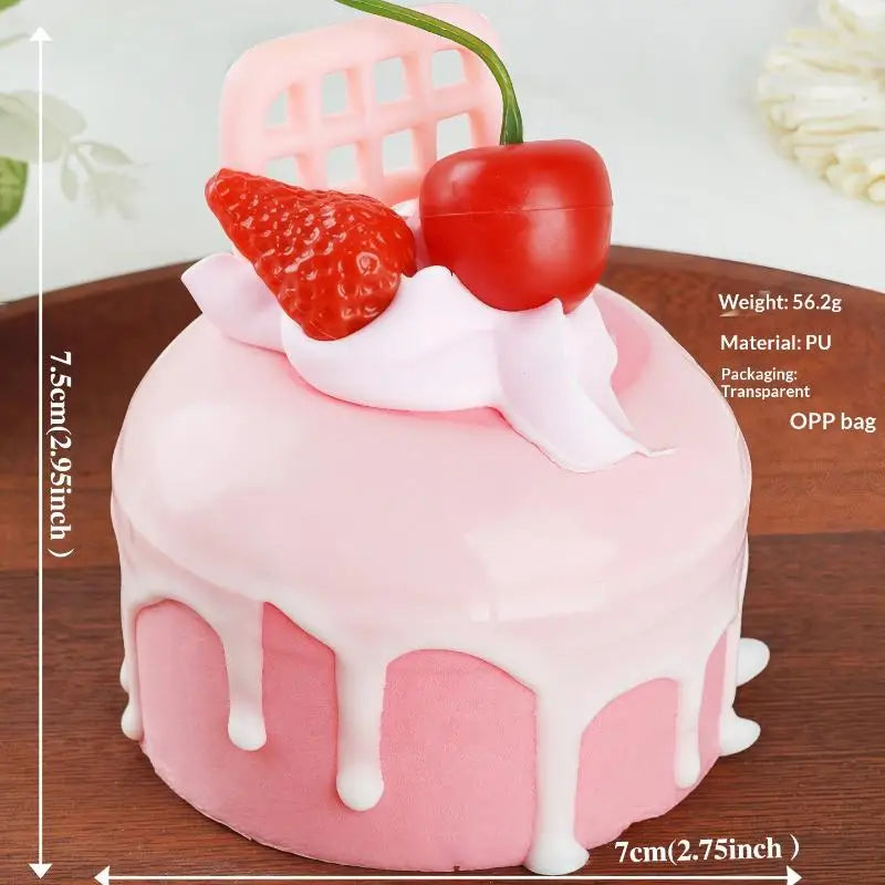 1pcs Fake Cake Soft Flavor Cake Model Simulation Props Food Model Cabinet Decoration Wedding Props Scale Model Decoration Qme A11