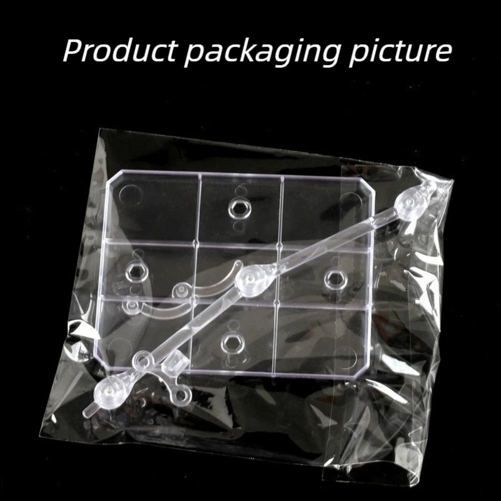 1/3/5/10Pcs Transparent Acrylic Action Figure Stand Detachable Display Base For Toy Doll Desktop Collection Shelf Accessories Qme
