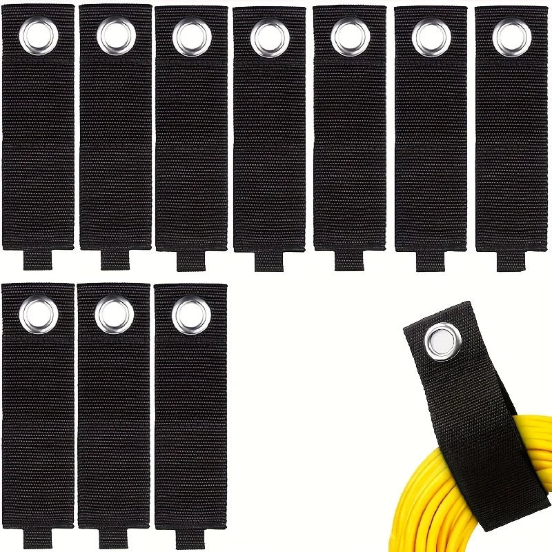 2/4pcs extension cord holder organizer, storage tape for garden hose storage and garage wall finishing Qme