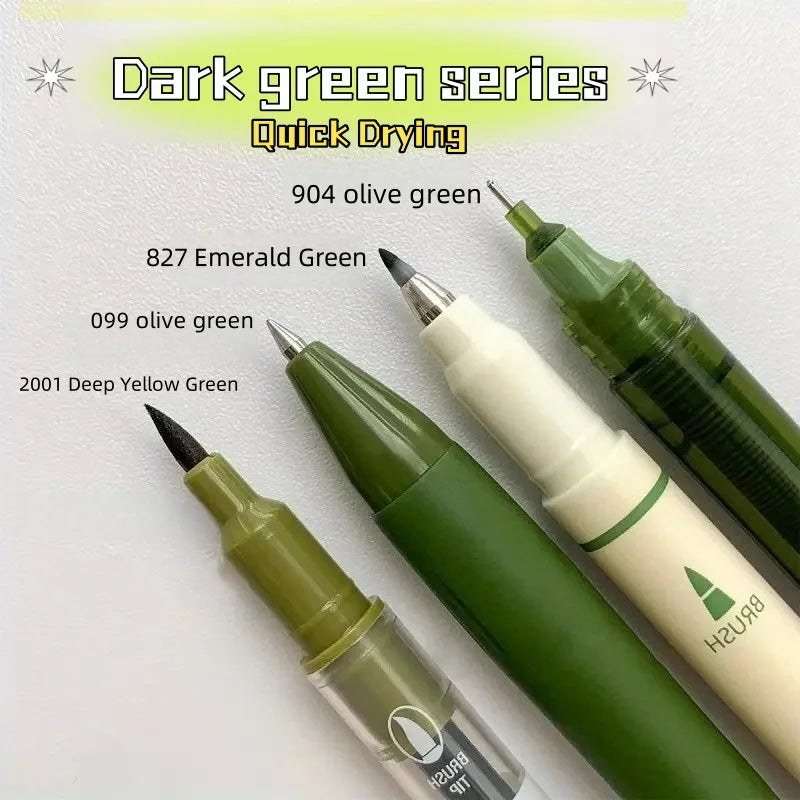 4Pcs Vintage Pens Set, Quick-Dry Ink for Smooth Writing,Compatible with Multiple Tips,Ideal for Office Work & Notebooks Qme