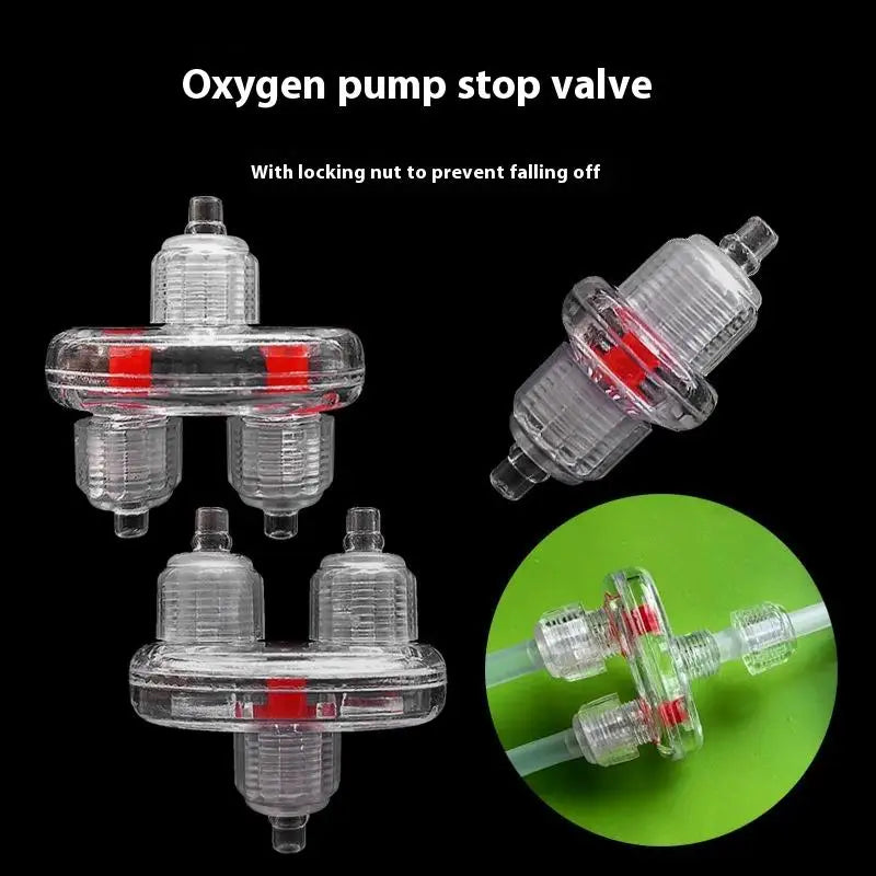 Oxygenation Pump Check Valve Oxygen One-way Fish Tanks Supply Qme
