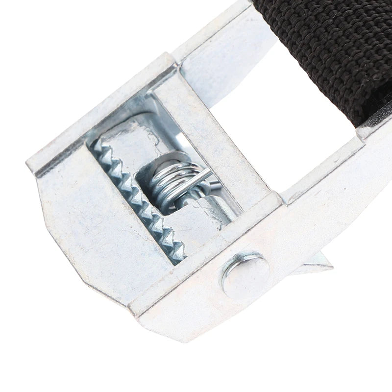 Buckle Tie-down Belt Cargo Lashing Straps Car Motorcycle Bike Metal Qme