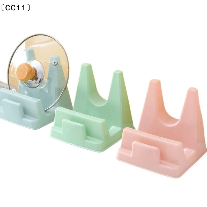Plastic Pot Lid Holder Bracket Shelf Kitchen No Drilling Required Qme