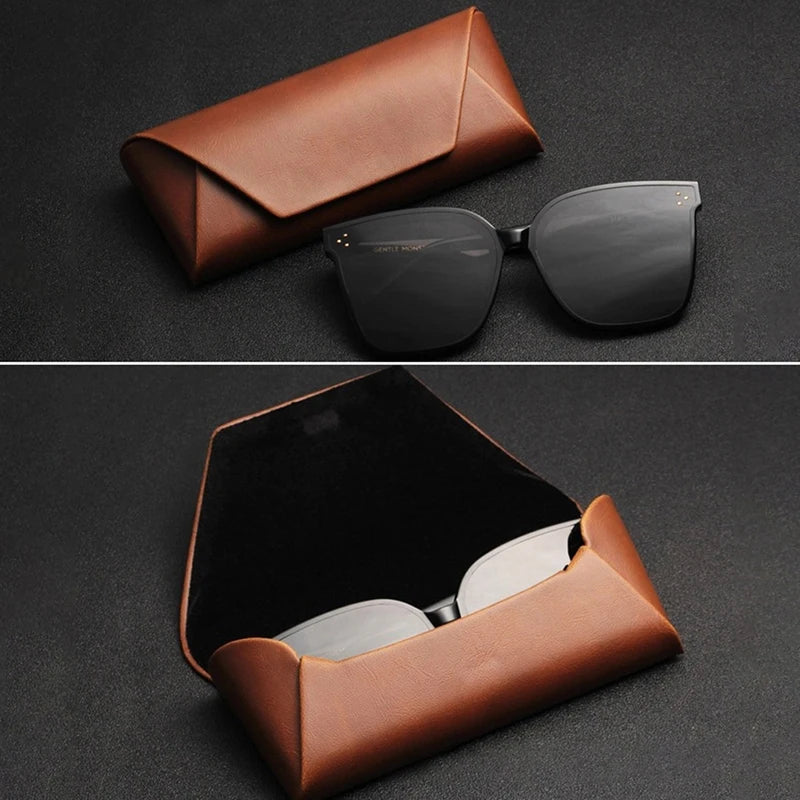 Luxury Myopia Leather Glasses Case Sunglasses Women Eyeglasses Sun Qme
