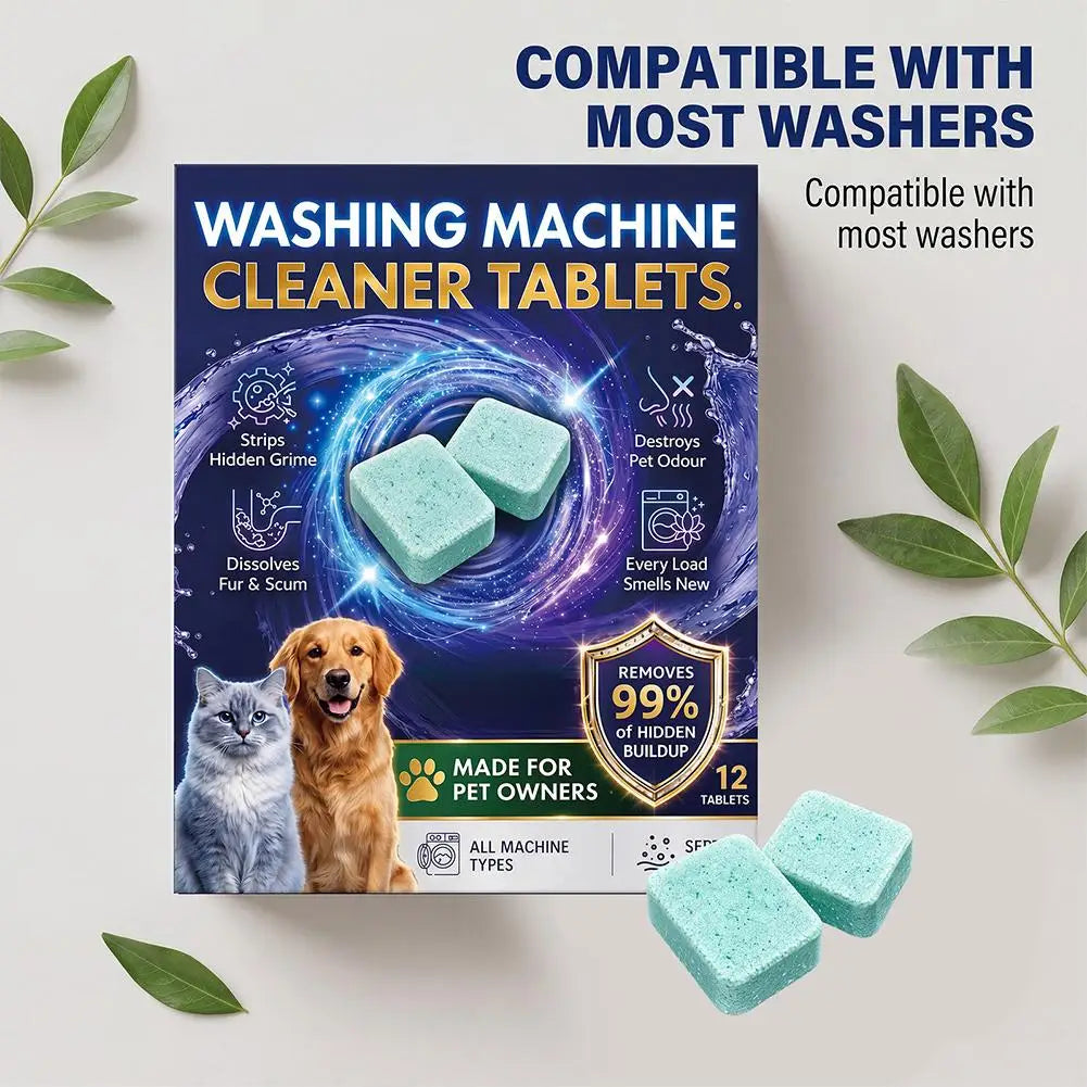 Washing Machine Cleaner Tablets Pet Owners Remove Stubborn Eliminates Qme