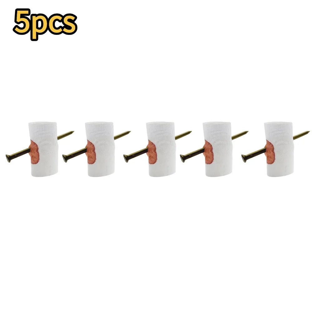 Fake Nail Through Finger Prank Toy Kids Novelty Magic Friend Halloween Scare Trick Joke Toy Practical Fool Jokes Gags Qme 5pcs