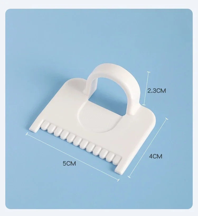 Sewing Guide Template Kit for Consistent Stitches – 3mm Spacing Precision Sewing Tool for Fabric Embroidery & Leathercraft Qme Square white
