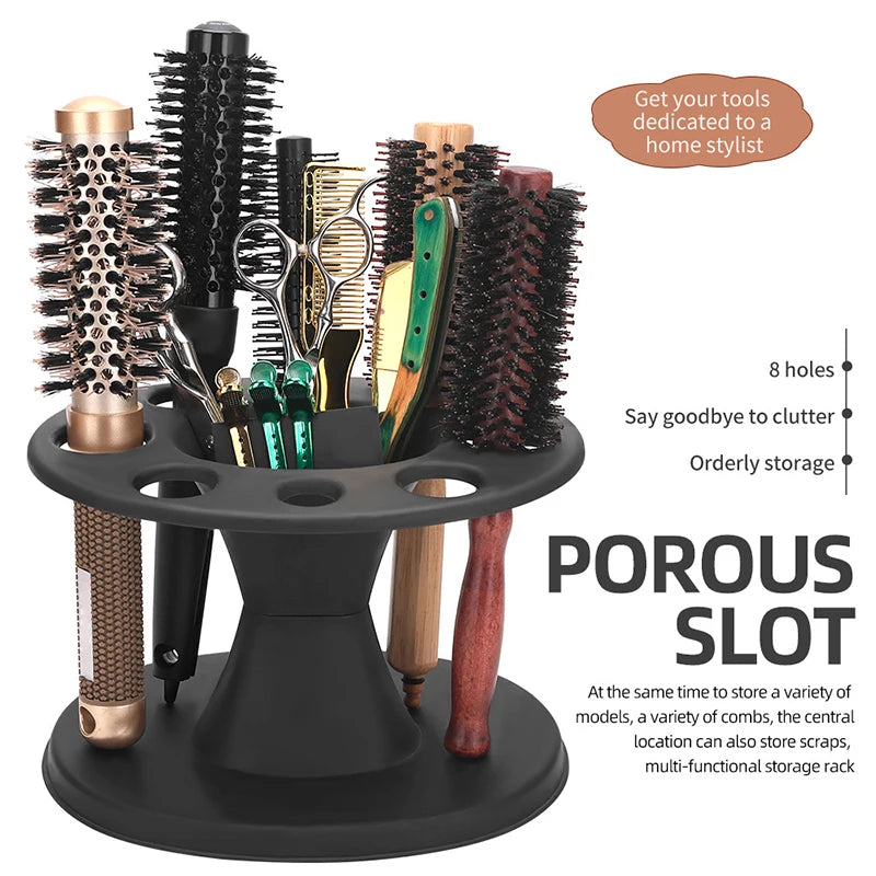Barber Hairdressing Scissors Combs Tools Holder Storage Box Barbertop Qme