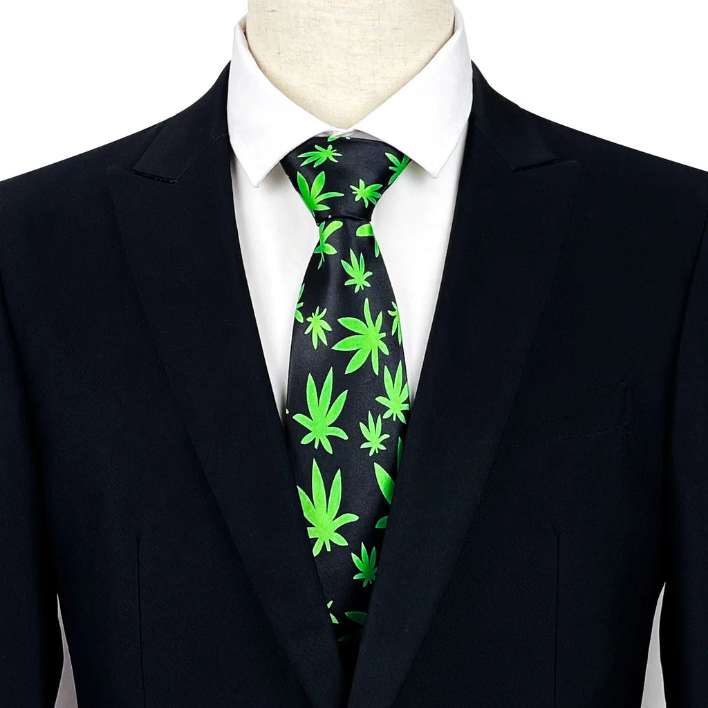 Men's Ties Geometric Designs Flower Leave Men Neckties Jacquard Qme