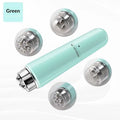 1 Electric Facial Massager Micro Vibration Eye Beauty Instrument Qme green