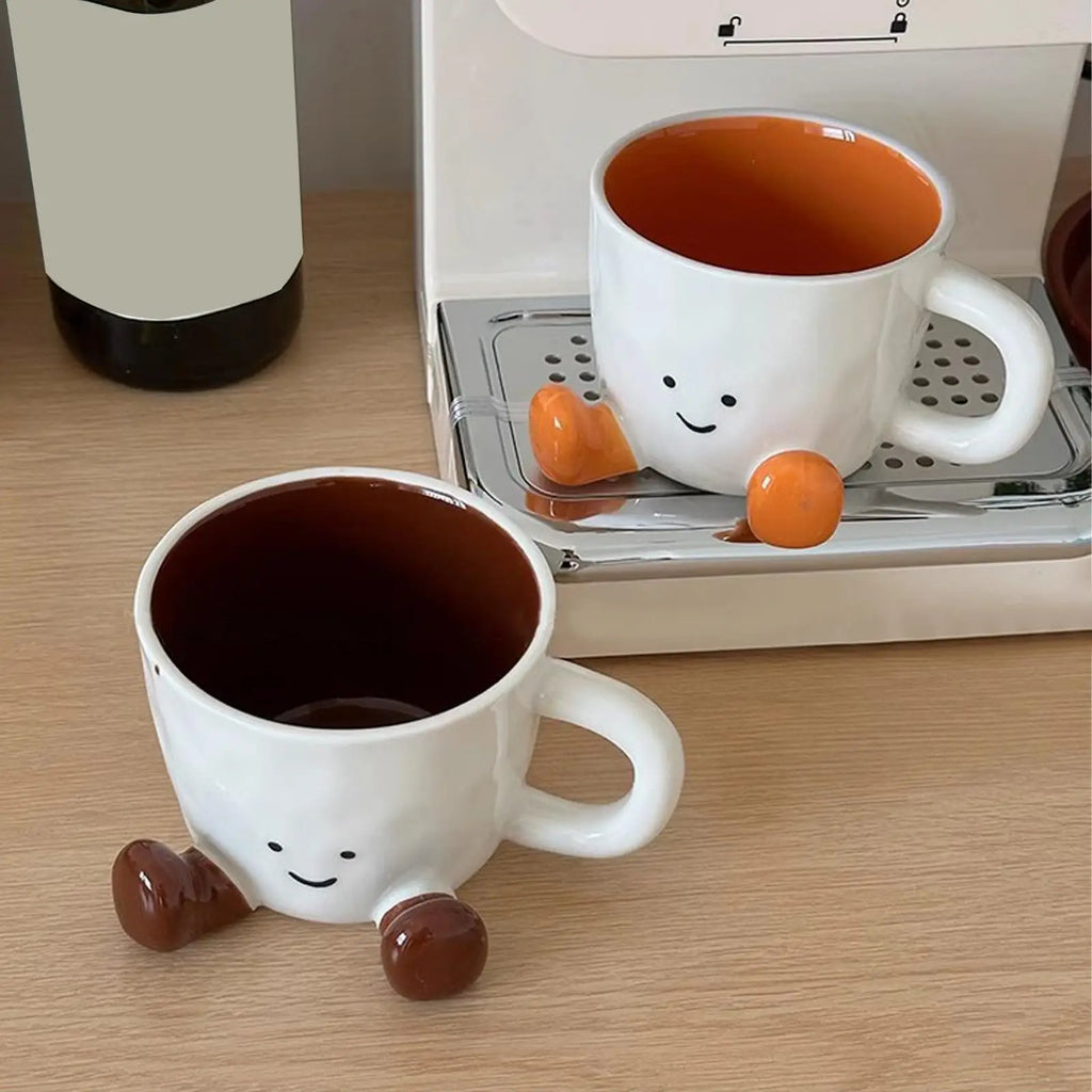 Funny Coffee Mug Adorable Home Kitchen Drinkware Ceramic Tea Cups Qme