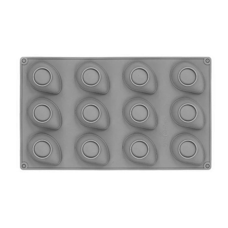 6 12 Cavity Silicone Mold Mango Mousse Cakes Fruit Shaped Chocolate Qme 12 Gray