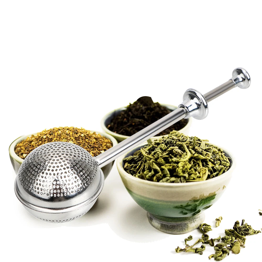 Spice Tea Tool Accessories Reusable Tea Strainer Ball Metal Tea Bag Stainless Steel Teapot Adjustable Tea Infuser Filter Qme