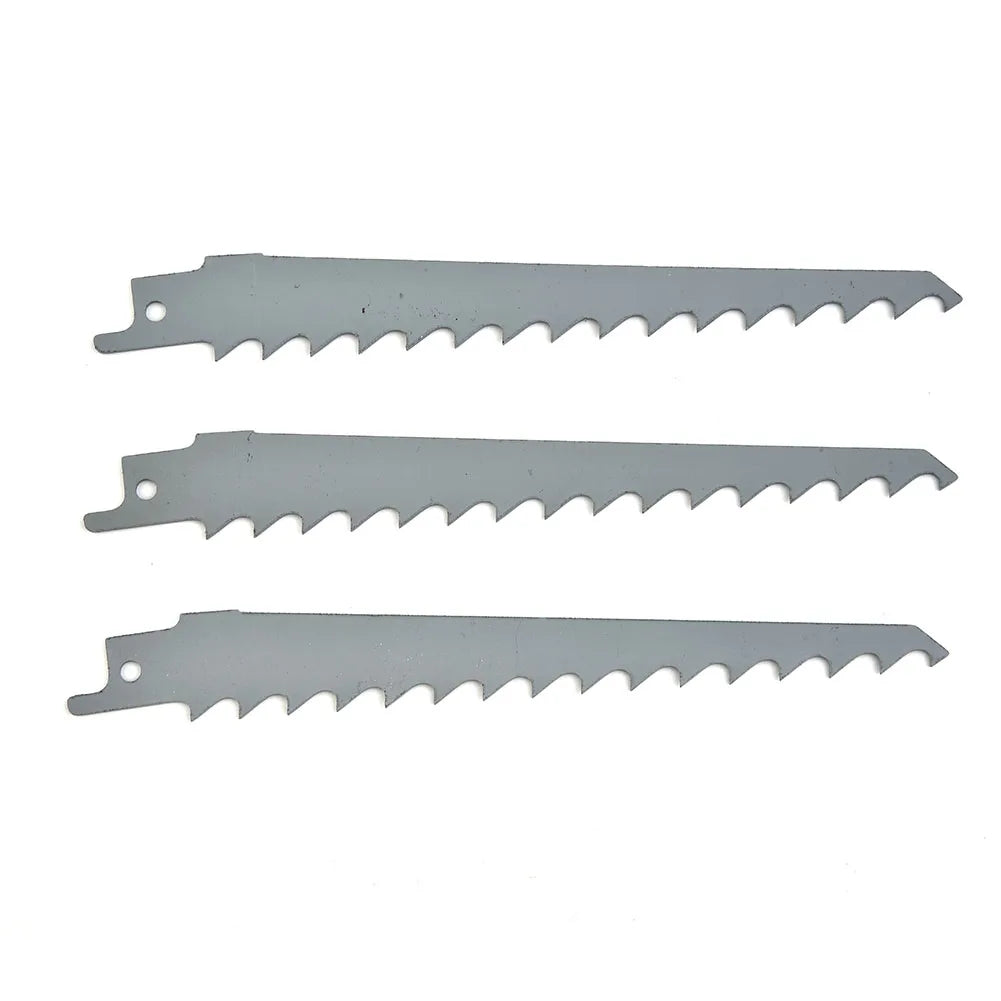 3Pcs 150mm 3 TPI HCS Reciprocating Saw Blades Saber Saw Handsaw Multi For Wood Metal PVC Tube Cutting Saw Blades Tools Qme