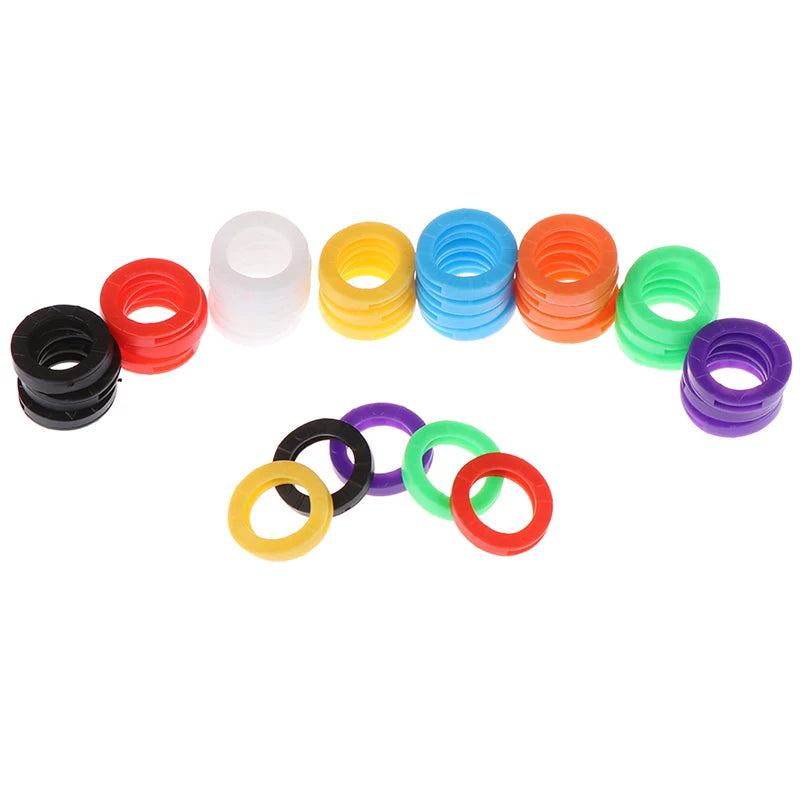 Bright Colors Hollow Silicone Key Cap Covers Topper Keyring Qme