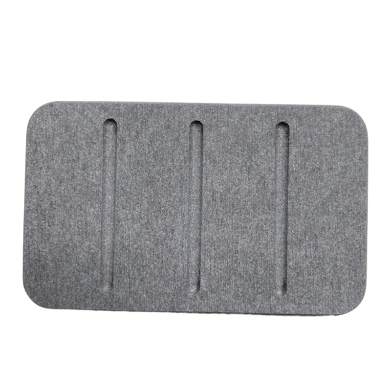 Diatom Mud Soap Dish Quick-Dry Pad Bathroom Countertop Soap Toiletries Absorbent Mat Rectangular Soap Holder Bathroom Supplies Qme Dark gray