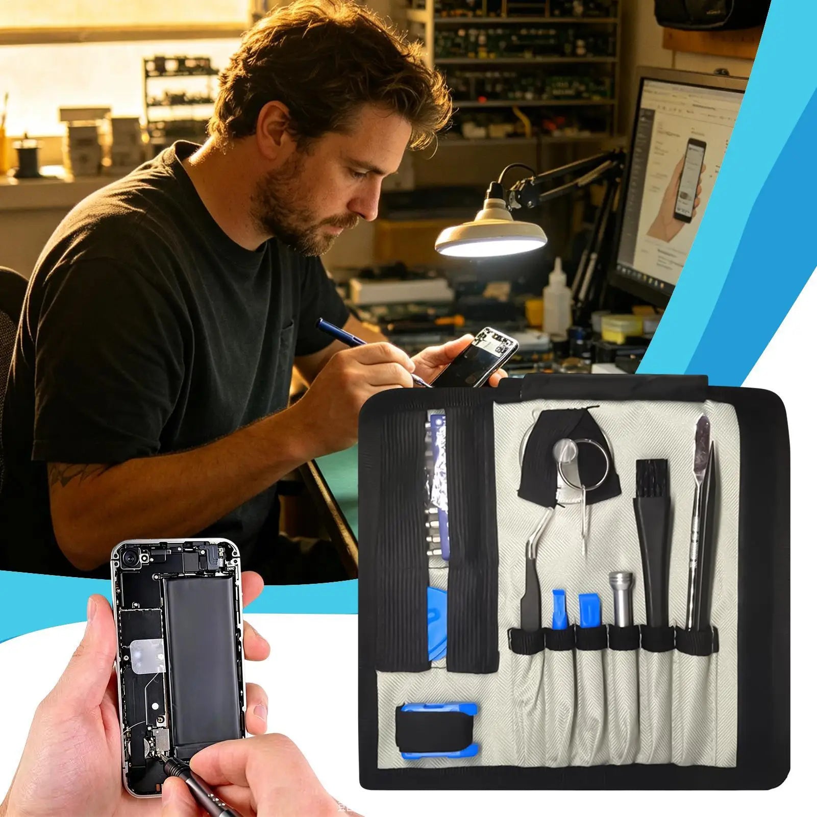 Computer Screwdriver Kit Professional Precision Repair Tool Computer Tool Kit For Phone Computer Laptop Screen Watch Glasses Qme