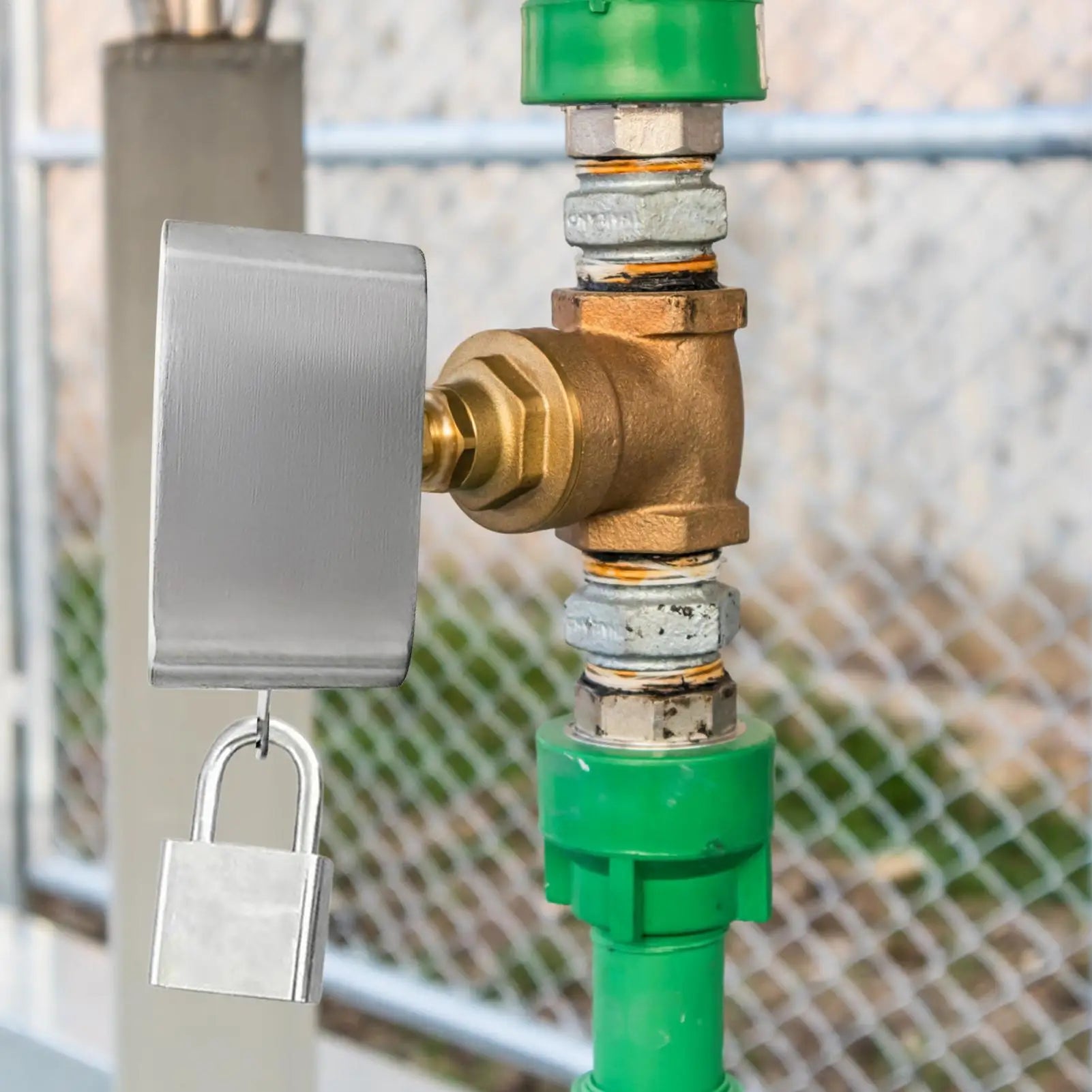 Faucet Locks Outdoor Rust-proof Stainless Steel Garden Bib Lockout Qme