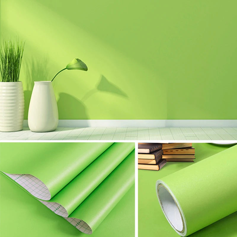Shiny Green DIY Decorative Film PVC Self Adhesive Wall Paper