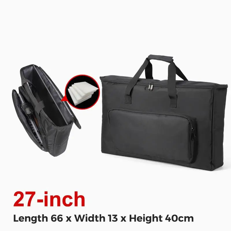 24/25/27/32 Inch Monitor Carrying Bag With Cushioning Foam Shockproof Full Protection Traveling Portable Computer Screen Case Qme 27 inches