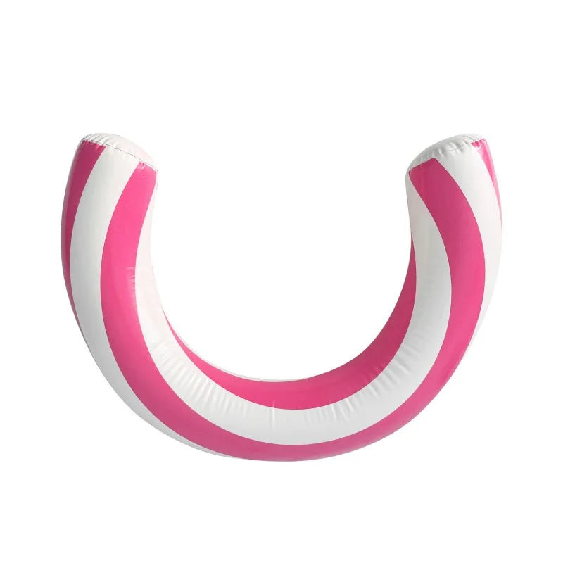 Backyard Pool Party Essential Inflatable Arc-shaped Swim Ring Adults Qme