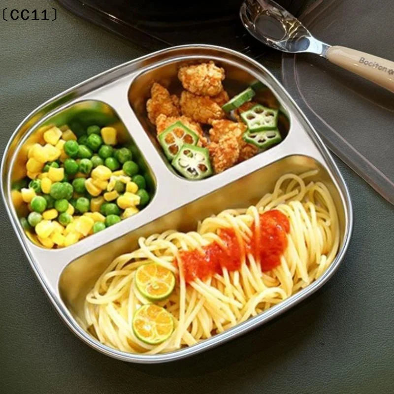 Capybara 2 3 4 Grids Food Plate Dishes Reusable Square Divided Dinner Qme