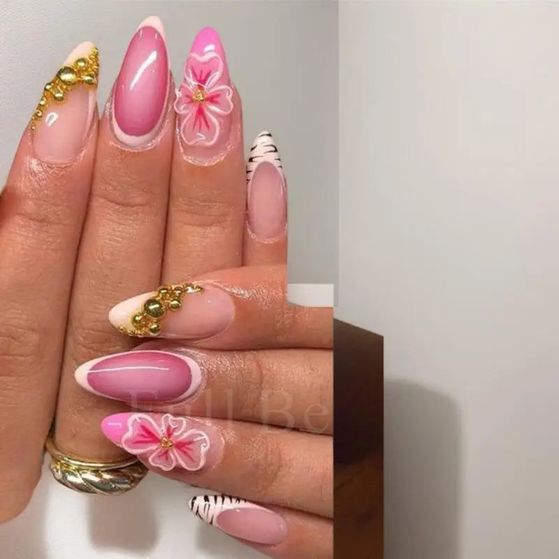 3d Flower Silicone Nail Mold Lily Five-petal Transparent Diy Art Qme