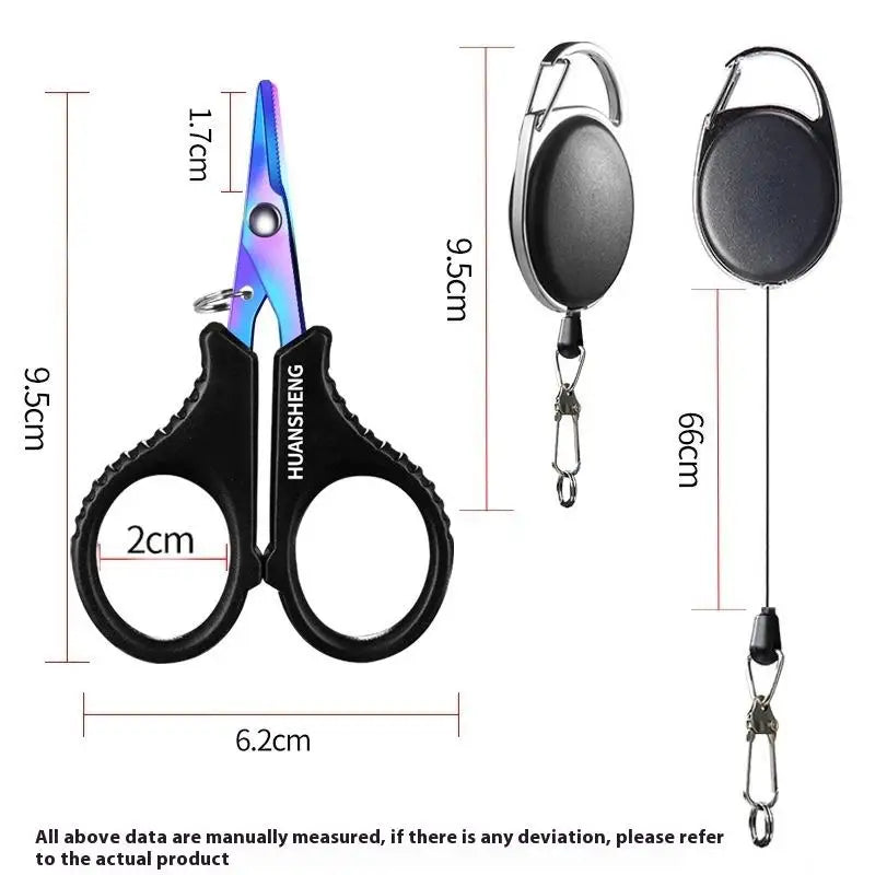 Titanium Coating Stainless Steel Fishing Scissor Plier Cut PE Braid Qme 9