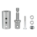 Stainless Steel Trailer Jack Drill Adapter Kit with 1/2'' Socket Adapter Bit Compatible with 1 Inch Jack Drive Shaft Qme A
