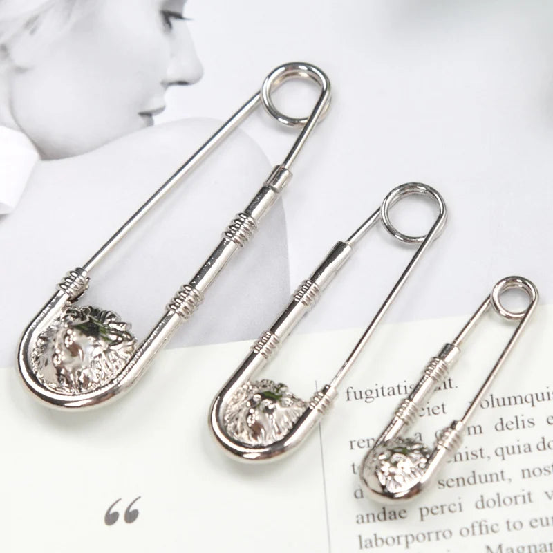 Retro Brooch Pin Fashion DIY Safety Pins Women Waist Closing Artifact Qme