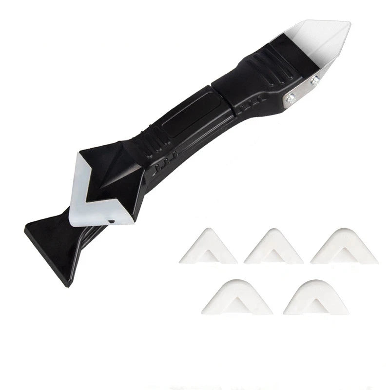 Silicone Scraper Caulking Grout Tool Sealant Finishing Cleaning Qme A