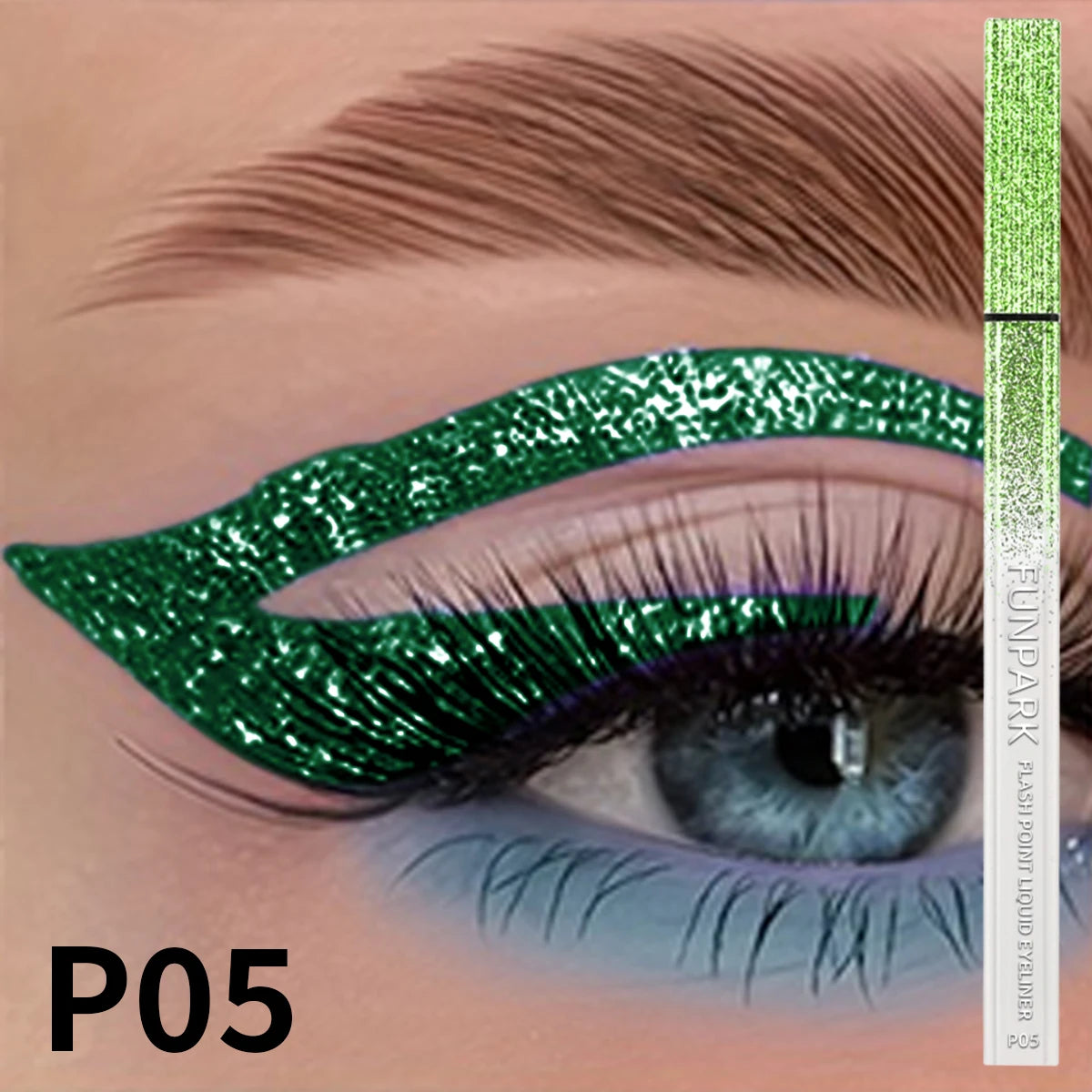 Glitter Liquid Eyeliner Pencil Waterproof Purple Pink Blue Eye Liner Qme P05