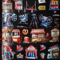 4 Rolls Vintage American Cinema Theme Washi Tape, Ideal for Scrapbooking, Gift Wrapping, Journal Decor & More Qme 4 Rolls