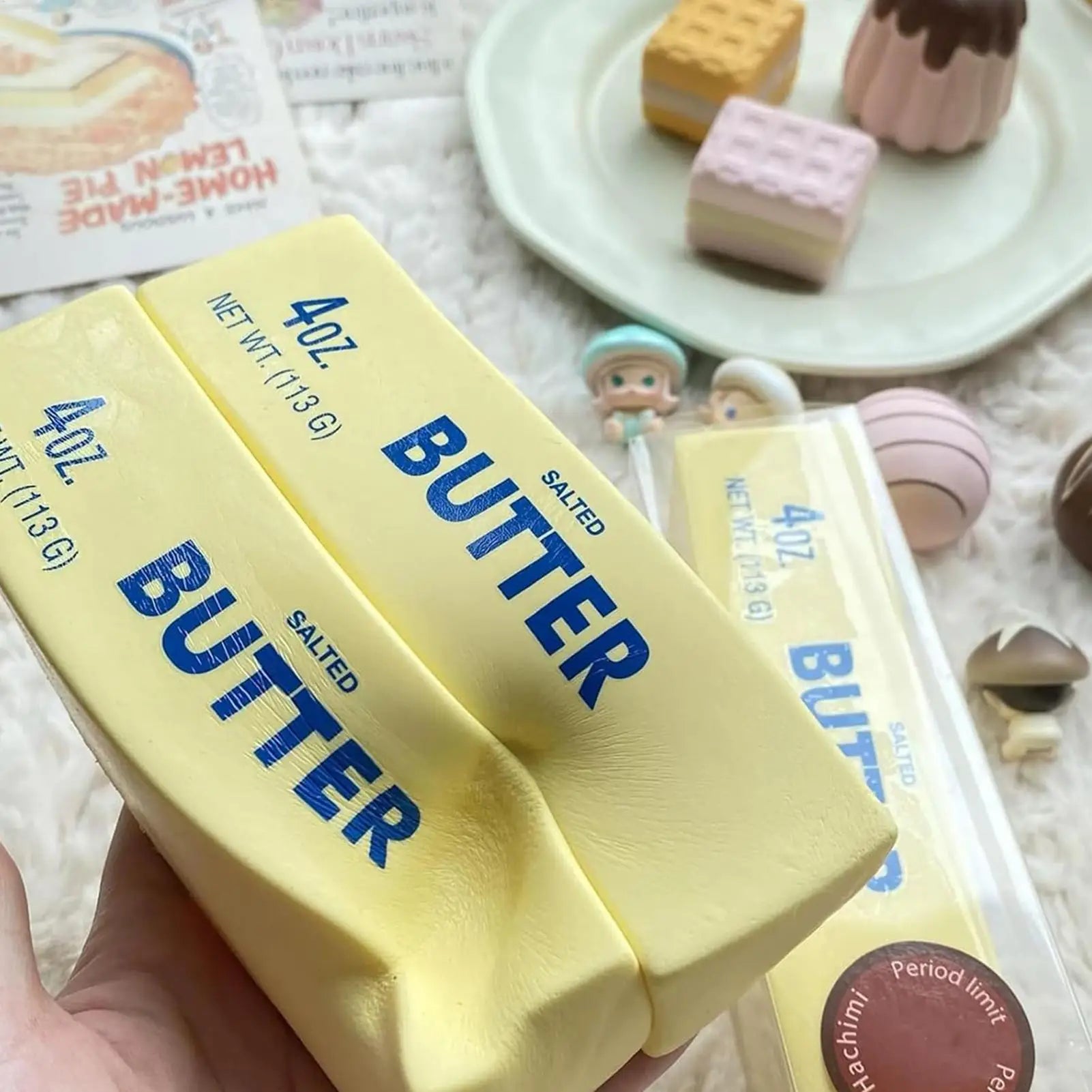 Slow Rise Toy Slow Rise Squeeze Butter Stick Realistic Sticky Butter Soft Fake Food Scented Sensory Fidget Toys For Kids Teens Qme