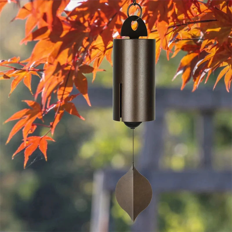 Vintage Metal Heroic Windbell Wind Chimes Deep Resonance Serenity Qme