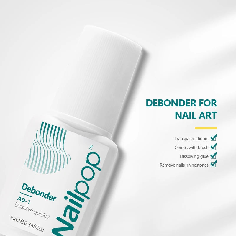 Nailpop Removeing False Nails Debonder Glues Rhinestone Remover Nail Qme
