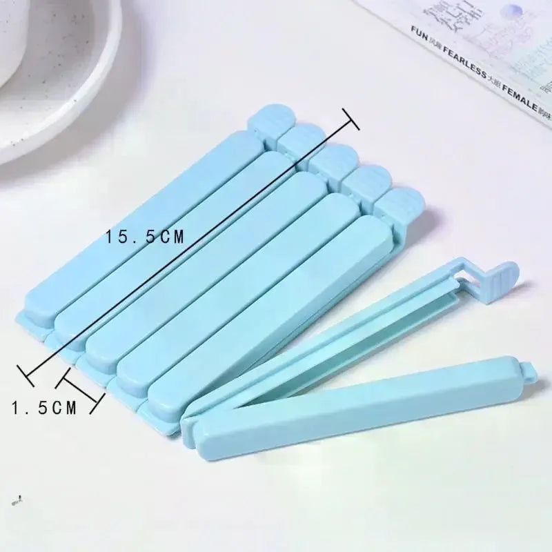 10Pcs Food Bag Sealing Clips Plastic Bag Colorful Sealing Clips For Kitchen Snack Coffee Potato Chip Food Storage Bag Qme