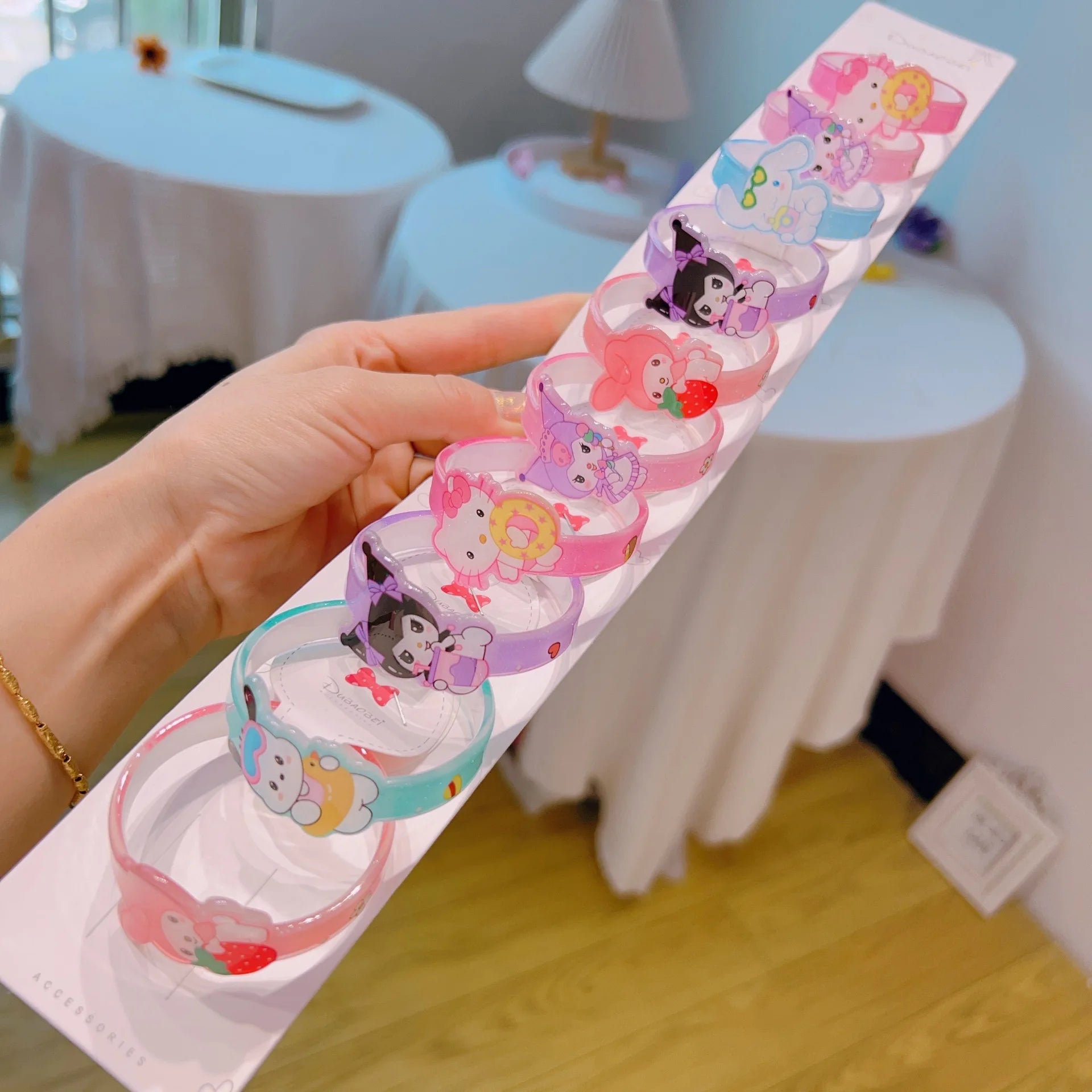 Hello Kitty Kuromi Star Dye Bracelet Student Cartoon Jewelry Cute Qme 21