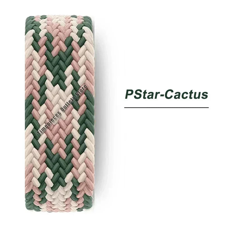 Braided Solo Strap Apple Watch Band Nylon Correa Bracelet Iwatch
