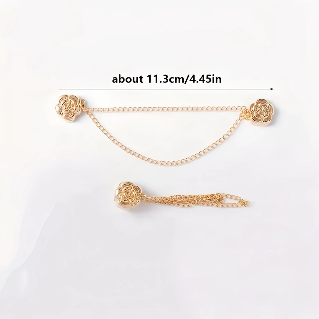 4/6Pcs Magnetic Chain Buckle - Adjustable Clothing Entrapment Magnetic Closure, Suitable for Pants, Dresses, Jackets - Clothing Qme